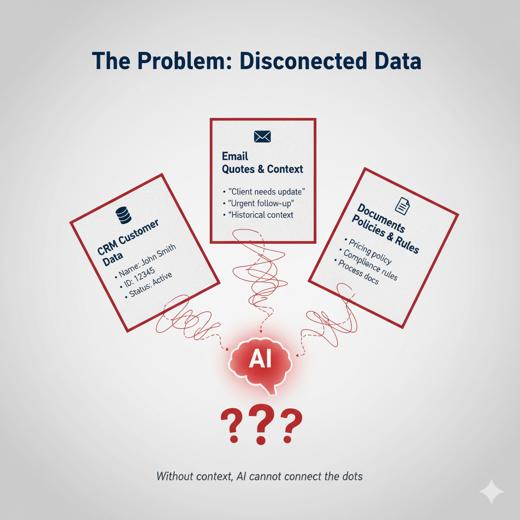 Disconnected data across systems creates silos that prevent understanding